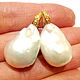 Серьги Seashells жемчуг барокко,бриллианты,золото 750 украшение. Серьги классические. Светлана Филипоповская SunSvet Jewel. Ярмарка Мастеров.  Фото №6