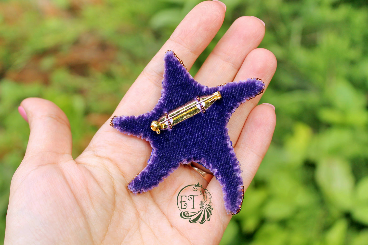 Брошь "Морская звездочка" – заказать на Ярмарке Мастеров – D6EJVRU ...