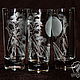 Dawn in the mountains. Set of wine glasses. Shot Glasses. ArtGraving. My Livemaster. Фото №4