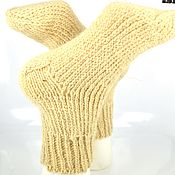 Аксессуары handmade. Livemaster - original item Socks: knitted from thick wool yarn, size 25. Handmade.