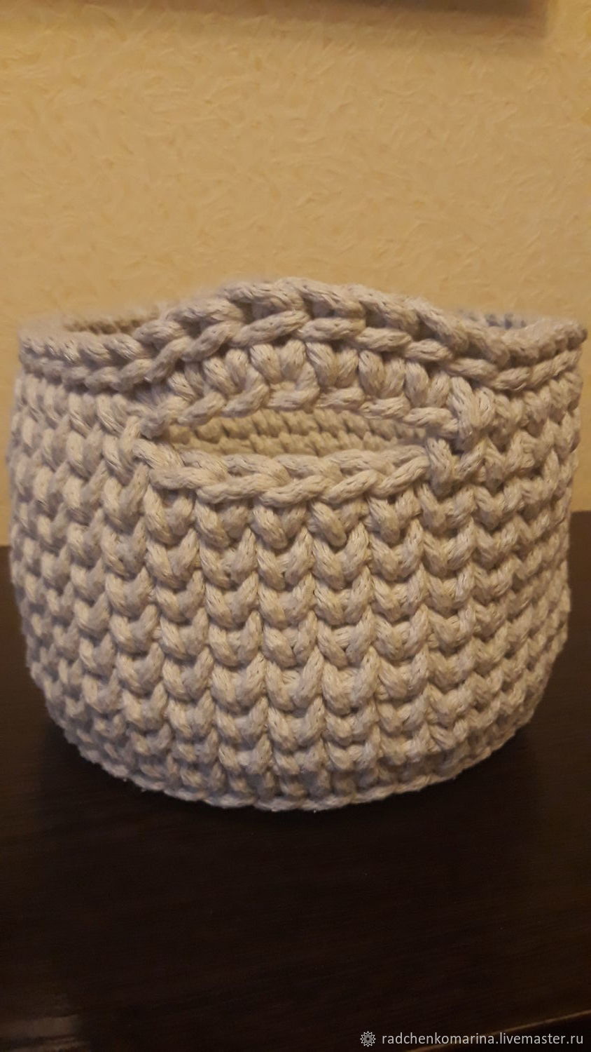 Корзинка из полиэфирного шнура