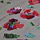 Картина маслом на холсте  Розовый сад 2 с красными розами на сером. Картины. Картины маслом на холсте. Ursula-f. Интернет-магазин Ярмарка Мастеров.  Фото №2