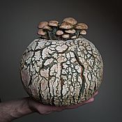 Для дома и интерьера handmade. Livemaster - original item Ceramic aroma lamp with mushrooms. Handmade.