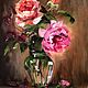 Oil painting Vivid Rose flowers on March 8. Pictures. Ирина Димчева. My Livemaster. Фото №6