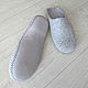 Felted Slippers for men. Flip flops. Saenko Natalya. Online shopping on My Livemaster.  Фото №2
