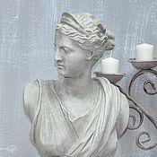 Для дома и интерьера handmade. Livemaster - original item Bust of a Greek girl made of concrete for home and garden. Handmade.