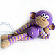 Knitted monkey. 42 cm, Stuffed Toys, Volgograd,  Фото №1