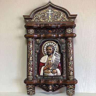 Картины и панно ручной работы. Ярмарка Мастеров - ручная работа Икона Великий князь Александр Невский. Handmade.