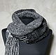 Шарф с градиентом "Петербург". Шарфы. LS Wool Design. Ярмарка Мастеров.  Фото №4