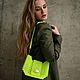 Сумка из флуоресцентных бусин LIME. Сумка через плечо. DASHKOZAK ACCESSORIES. Ярмарка Мастеров.  Фото №5