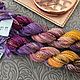 Mix of Five Texture Threads (39)'Violet-Yellow'(England), Thread, Jerusalem,  Фото №1