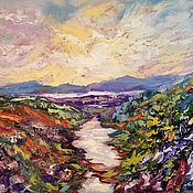 Картины и панно handmade. Livemaster - original item Northern landscape oil painting 