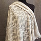 Exclusive silk embroidered handkerchief from Gucci fabric grey. Shawls1. Platkoffcom. My Livemaster. Фото №5
