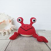 Куклы и игрушки handmade. Livemaster - original item Mr. Crab Toy Crab Red Crab Sylvester. Handmade.