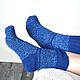 Knitted socks, Aviator 41-42 size,blue men's elite wool. Socks. knitsockswool. My Livemaster. Фото №4