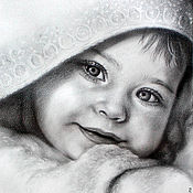 Картины и панно handmade. Livemaster - original item Baby portrait.. Handmade.