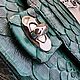 Заказать Сумка из питона в стиле Fashion Green Forest. Nata_l_y (lovefromocean). Ярмарка Мастеров. . Классическая сумка Фото №3