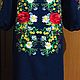 Embroidered dress 'Night garden' GP3-144. Dresses. babushkin-komod. Online shopping on My Livemaster.  Фото №2