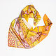Light yellow silk handkerchief 'Fairy Tale', Shawls1, Orekhovo-Zuyevo,  Фото №1