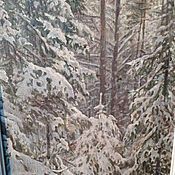 Картины и панно handmade. Livemaster - original item Pictures: Winter forest. Handmade.