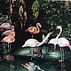 Картина маслом Фламинго 80х100 см, Картины, Москва,  Фото №1