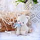 Котёнок Пух ( 6 см). Тедди Зверята. teddy_and_toys. Ярмарка Мастеров.  Фото №4