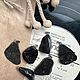 Кулоны из черного кремня. Кулон. gemstone. Интернет-магазин Ярмарка Мастеров.  Фото №2