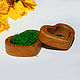 Wooden jewelry box for wedding rings, Caskets for rings, Mikhailovka,  Фото №1