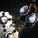 Boho earrings 'a Tale of snow Elves' with white mice. Earrings. legendavincento. My Livemaster. Фото №6