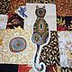 Лоскутное покрывало Блюз осени patchwork quilt покрывало Котики декор. Покрывала. Лада лоскутные покрывала. Ярмарка Мастеров.  Фото №5