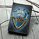 The passport cover is leather with the pattern ' No one but us', Passport cover, Murmansk,  Фото №1