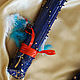 A rain stick ( Rainstick) (blue 70-75 cm). Other instruments. Chezarr. Online shopping on My Livemaster.  Фото №2
