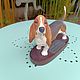 Винтаж: Бассет хаунд фарфоровая статуэтка Beswick. Статуэтки винтажные. A_Queentage. Интернет-магазин Ярмарка Мастеров.  Фото №2