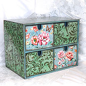 Для дома и интерьера handmade. Livemaster - original item Mini chest of drawers Turquoise. Handmade.