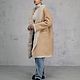 Дубленка двусторонняя с мехом тиградо muted beige. Дубленки. YANA KRAFT BRAND. Ярмарка Мастеров.  Фото №6