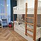 Детская двухъярусная кровать домик из массива с лестницей. Кровати. SCANDI. Ярмарка Мастеров.  Фото №9