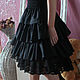 Skirt boho Black magic. Vintage, Bohemian chic. Skirts. Olgalevas. My Livemaster. Фото №5