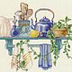Картина на кухню. Картины. Вязание  и вышивка для вас.. Ярмарка Мастеров.  Фото №4