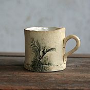 Посуда handmade. Livemaster - original item Mug ceramic Rustic Fog. Handmade.