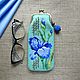  beaded Irises, Eyeglass case, Zheleznodorozhny,  Фото №1