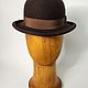 Felt bowler hat ' Chocolate'. Bowler hat. Felt Hats Shop. Online shopping on My Livemaster.  Фото №2
