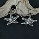 Earrings Silver with Natural stones Silver Starfish earrings. Earrings. Natali Batalova. My Livemaster. Фото №5