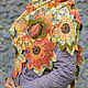 Large openwork shawl with autumn leaves Fairy Autumn. Shawls. Вязаные футболки, топы, джемпера от 'Azhurles'. My Livemaster. Фото №5