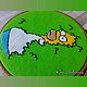Настенное Панно Вышивка Гладью "Homer in the Bushes" (Гомер в Кустах). Панно. Ина Соловьёва (InaSolovieva). Ярмарка Мастеров.  Фото №4