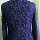 Schemes for knitting: Jacket 'Night flowers' silk. Knitting patterns. 'Irish lace'  Elena. My Livemaster. Фото №5