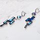 Order earrings: Bermuda blue Swarovski exclusive, Suprematism. BronvenGift (bronven). Livemaster. . Earrings Фото №3