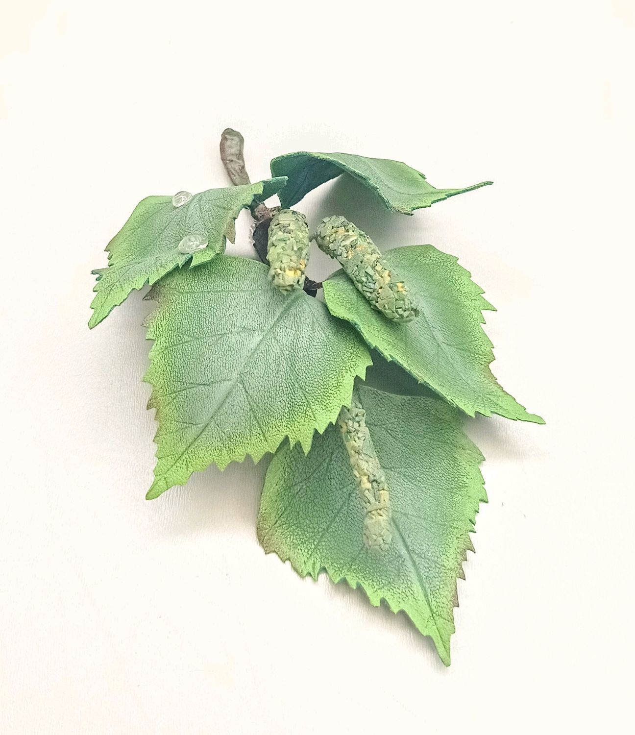 Брошь из кожи Березка в интернет-магазине Ярмарка Мастеров по цене 1317 ...