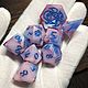 Дайсы ручной работы, кубики для ДНД DnD, pathfinder, нри «Облако». Фишки и кости. Juisas-jewel. Ярмарка Мастеров.  Фото №4