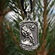 Pendant Talisman Falcon with rotifer 925 silver. Pendants. kot-bayun. My Livemaster. Фото №4