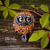 Украшения handmade. Livemaster - original item Brooch-pin: owlets. Handmade.